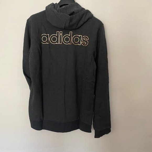 NWT $65 ADIDAS Men M Performance Full zip LOGO Hoodie Jacket Sweatshirt (Unisex) - Picture 11 of 14